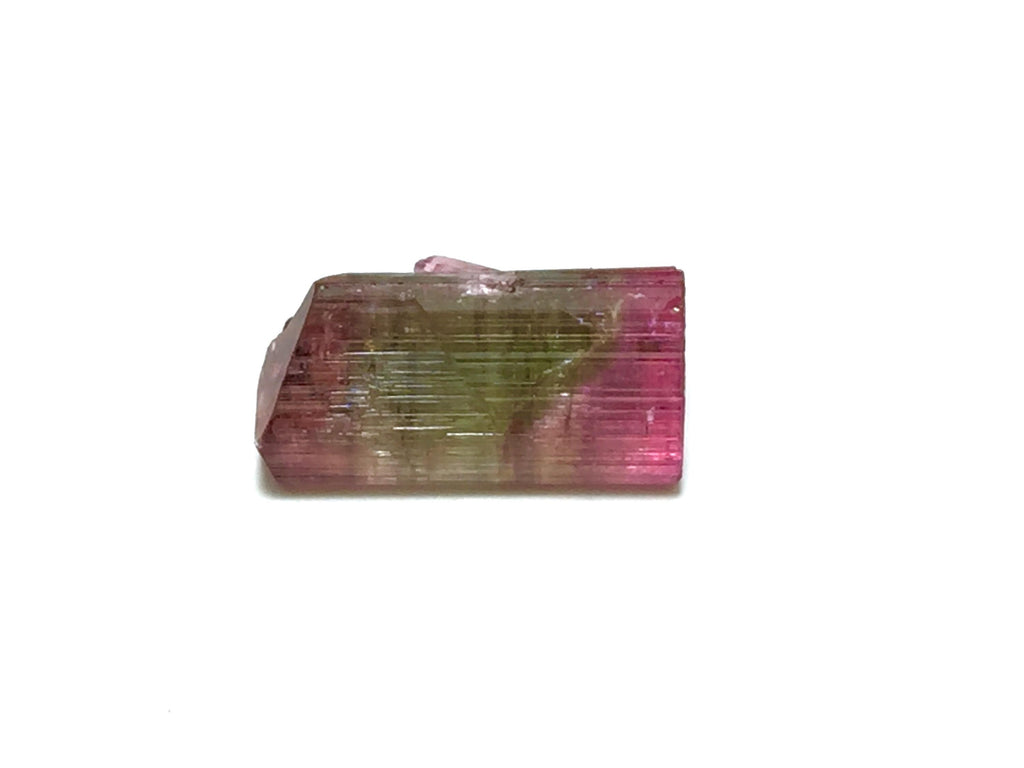 Hot Purple Cap Tri Colors Tourmaline Crystal