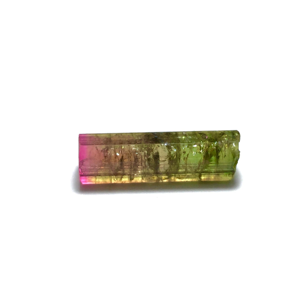 Hot Purple Cap Tri Colors Tourmaline Crystal