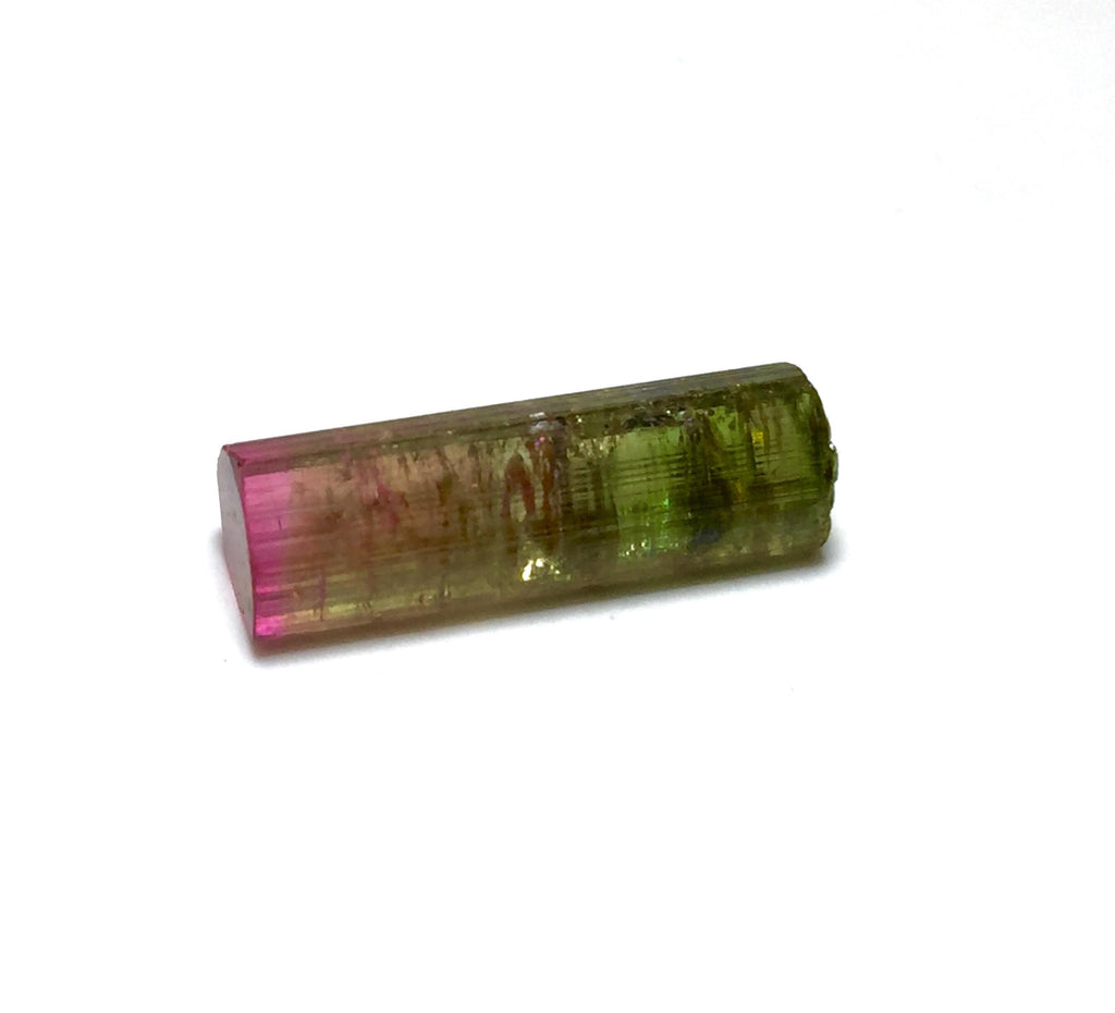 Hot Purple Cap Tri Colors Tourmaline Crystal
