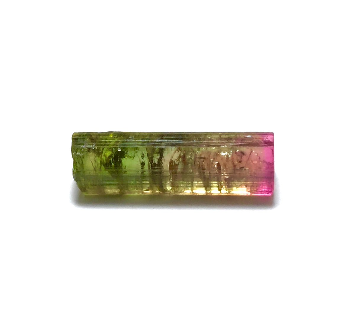 Hot Purple Cap Tri Colors Tourmaline Crystal