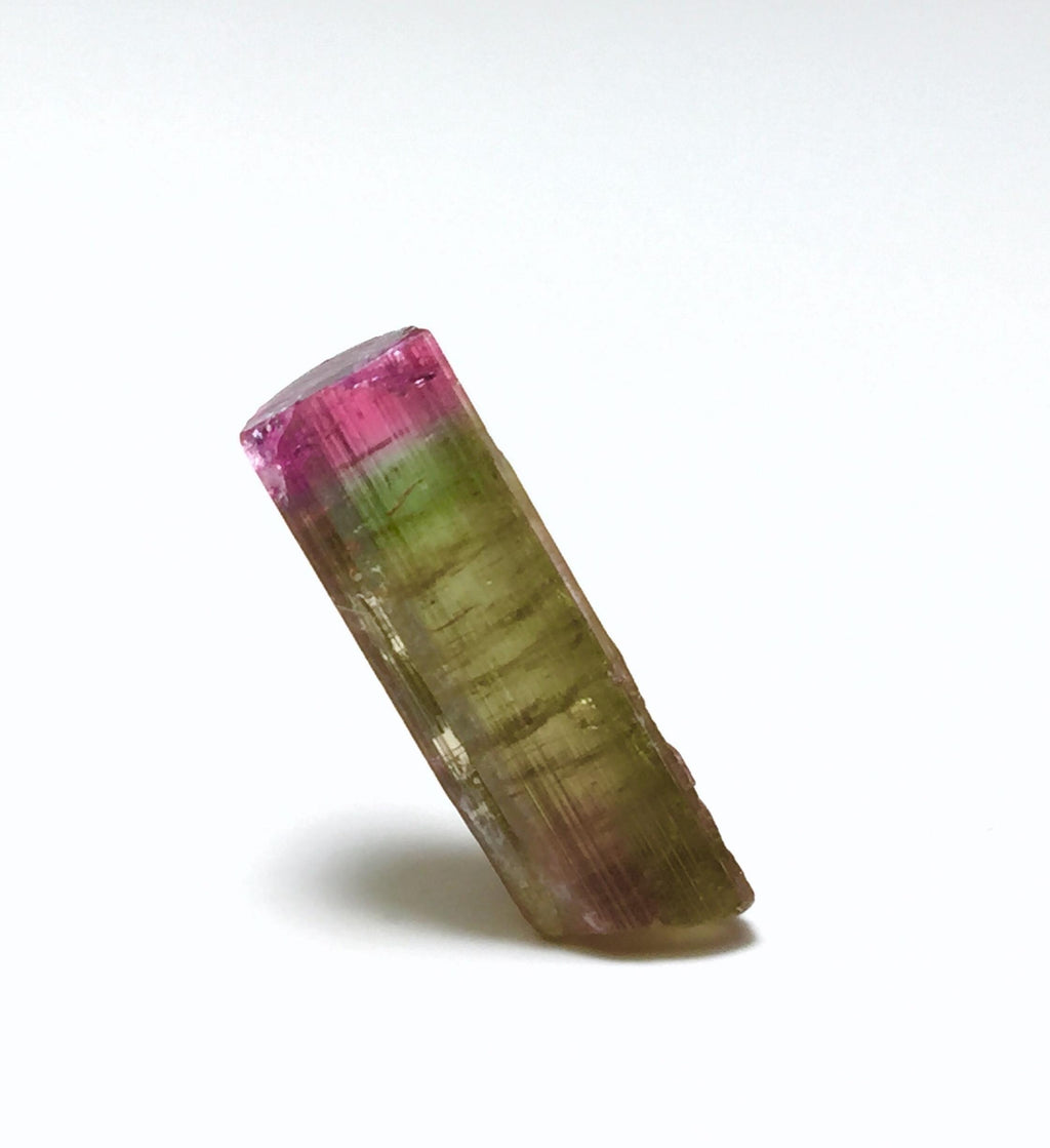 Purple Cap Bi Color Terminated Tourmaline Crystal