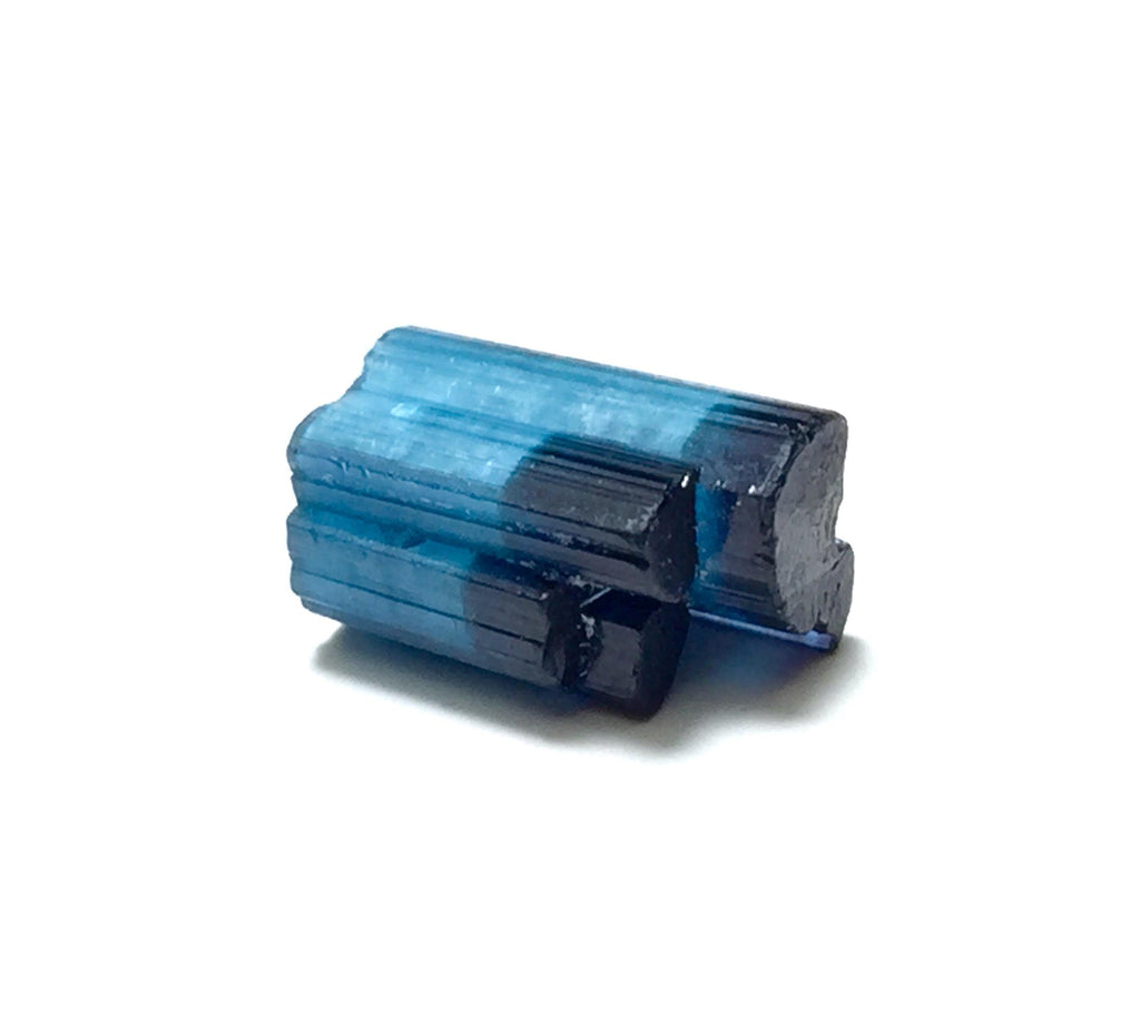 Stepwise Indicolite Tourmaline Crystals