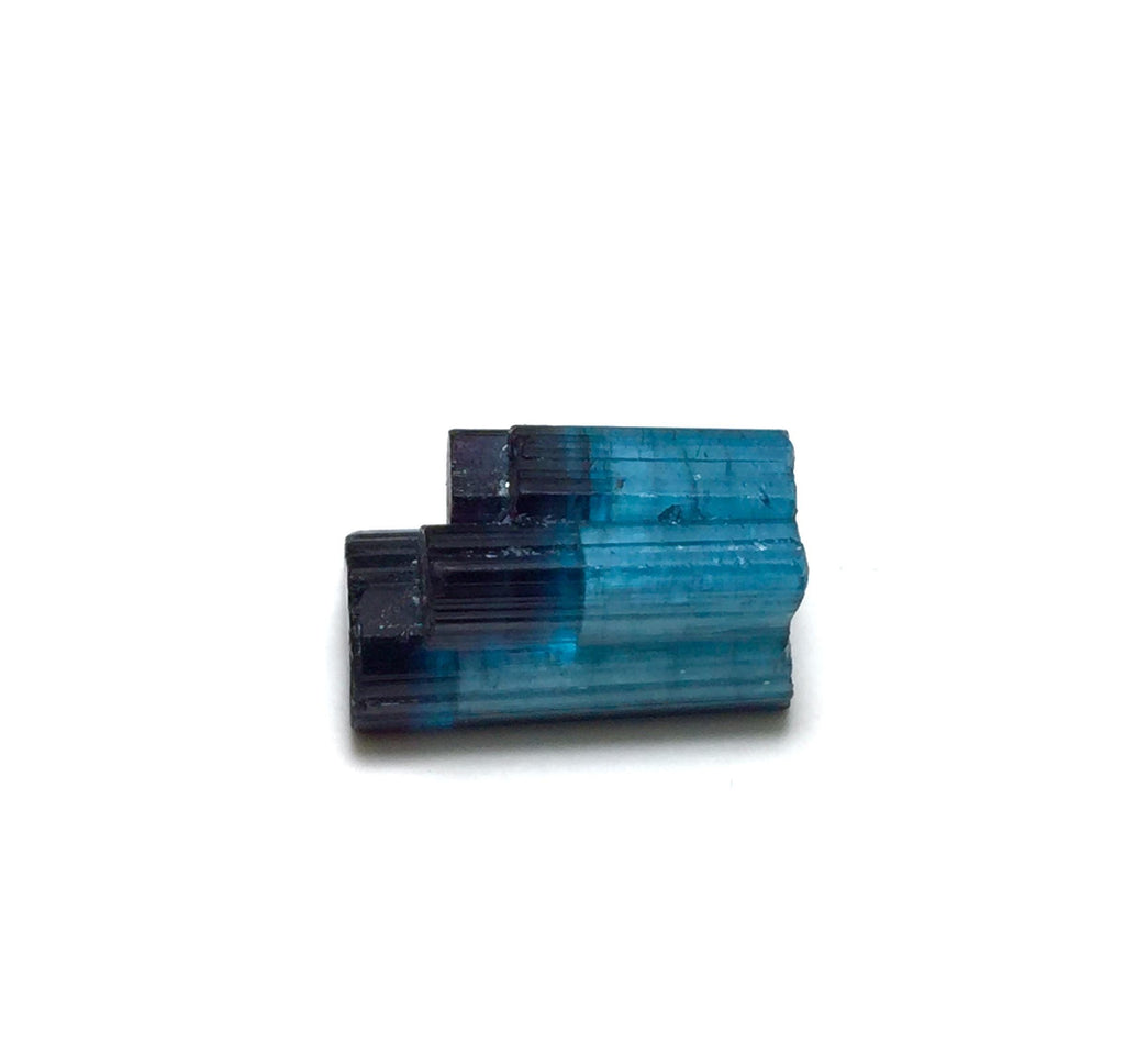 Stepwise Indicolite Tourmaline Crystals