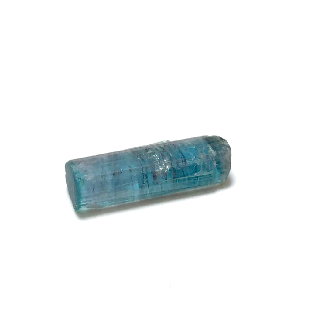 Neon Electric Blue Cap Bi Tourmaline Crystal