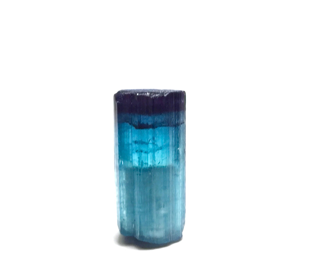 Ink Blue Cap  Tourmaline Crystal