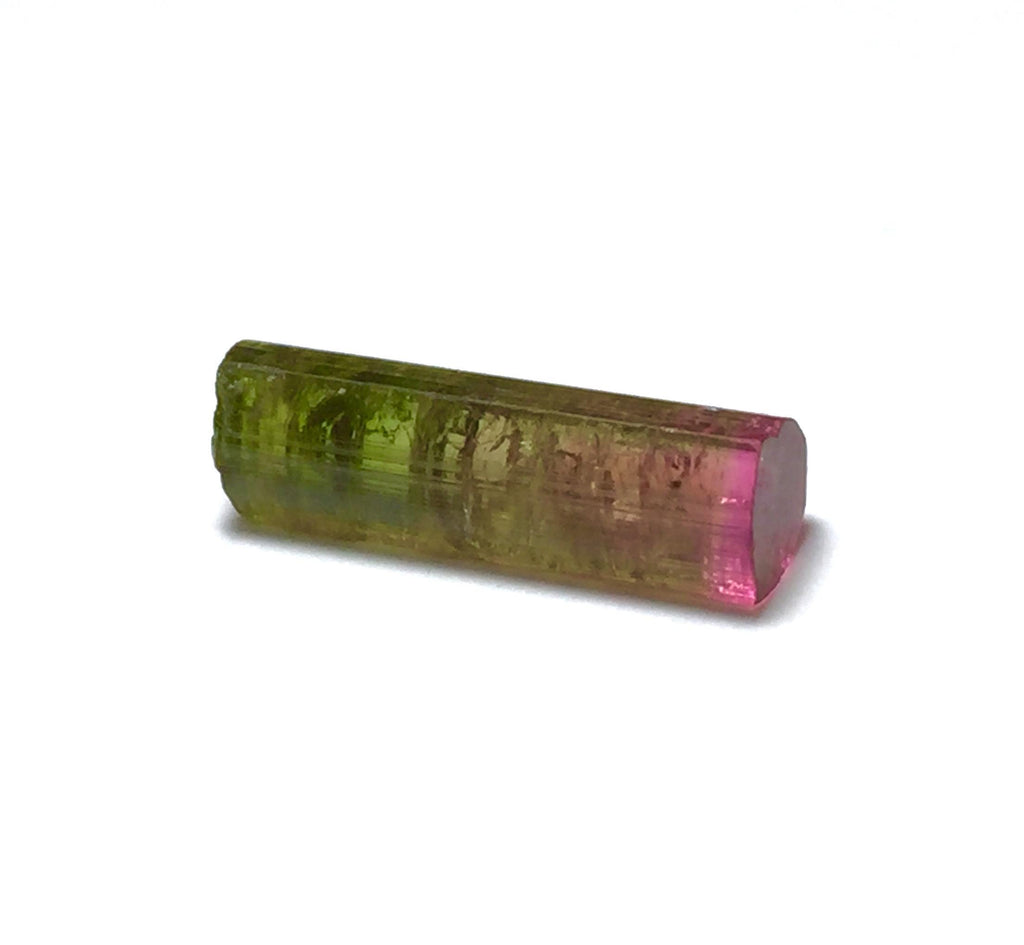 Hot Purple Cap Tri Colors Tourmaline Crystal