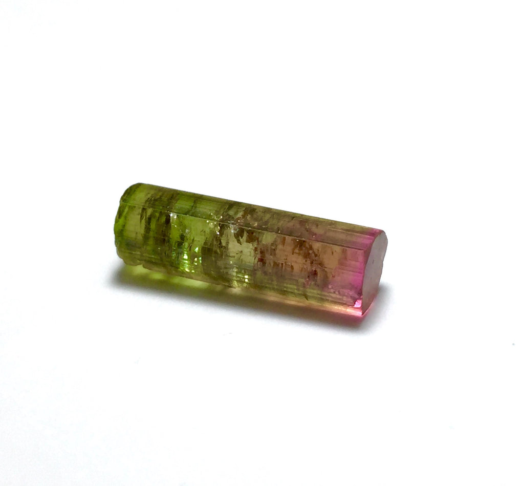 Hot Purple Cap Tri Colors Tourmaline Crystal