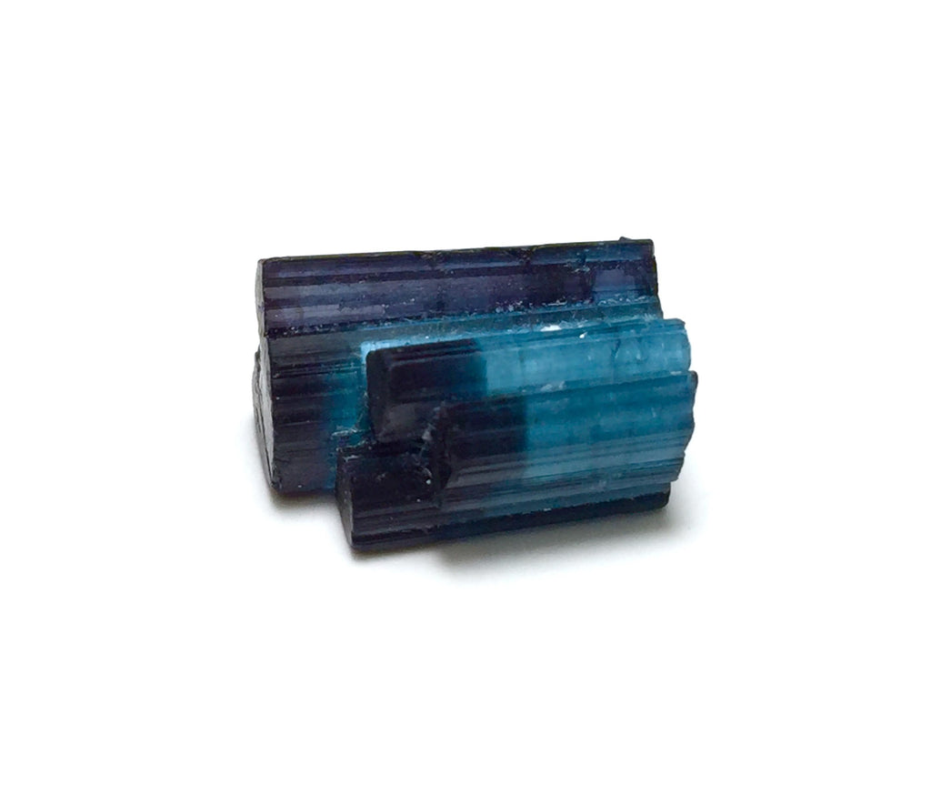 Stepwise Indicolite Tourmaline Crystals