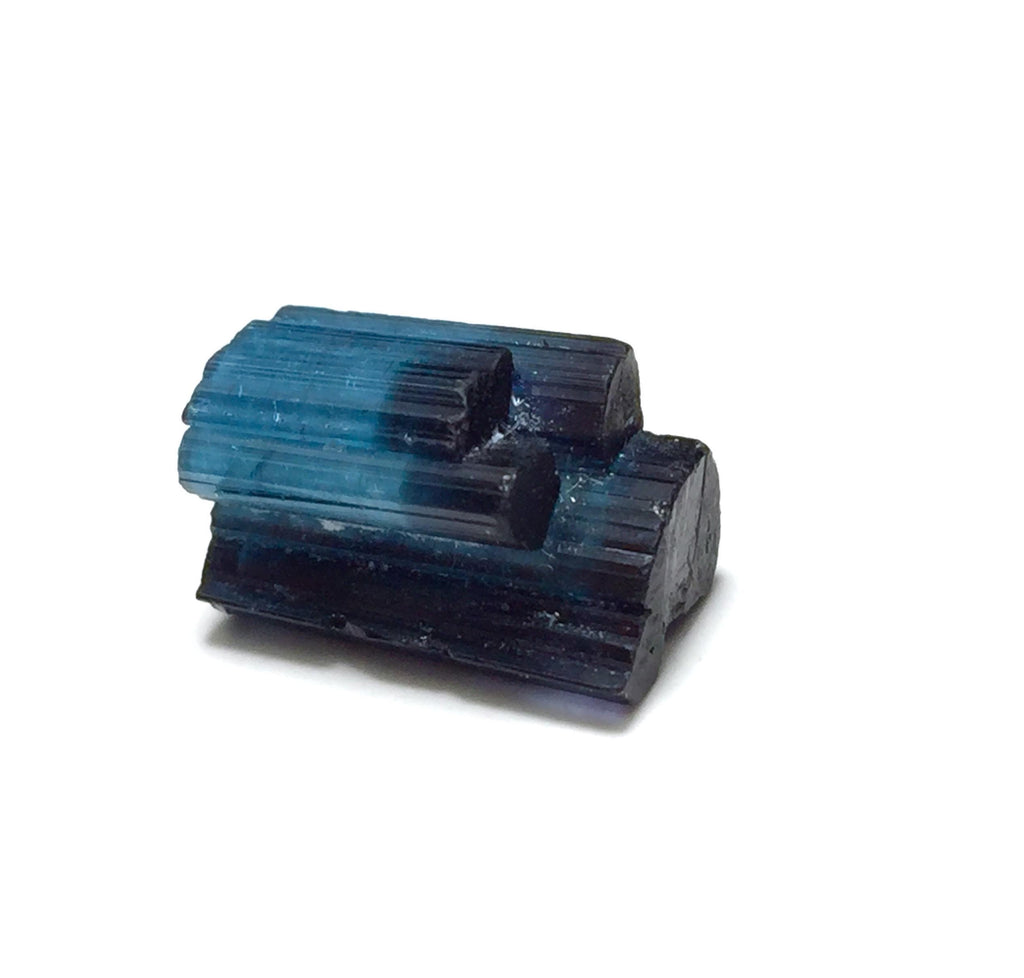 Stepwise Indicolite Tourmaline Crystals