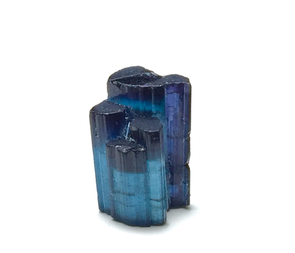 Stepwise Indicolite Tourmaline Crystals