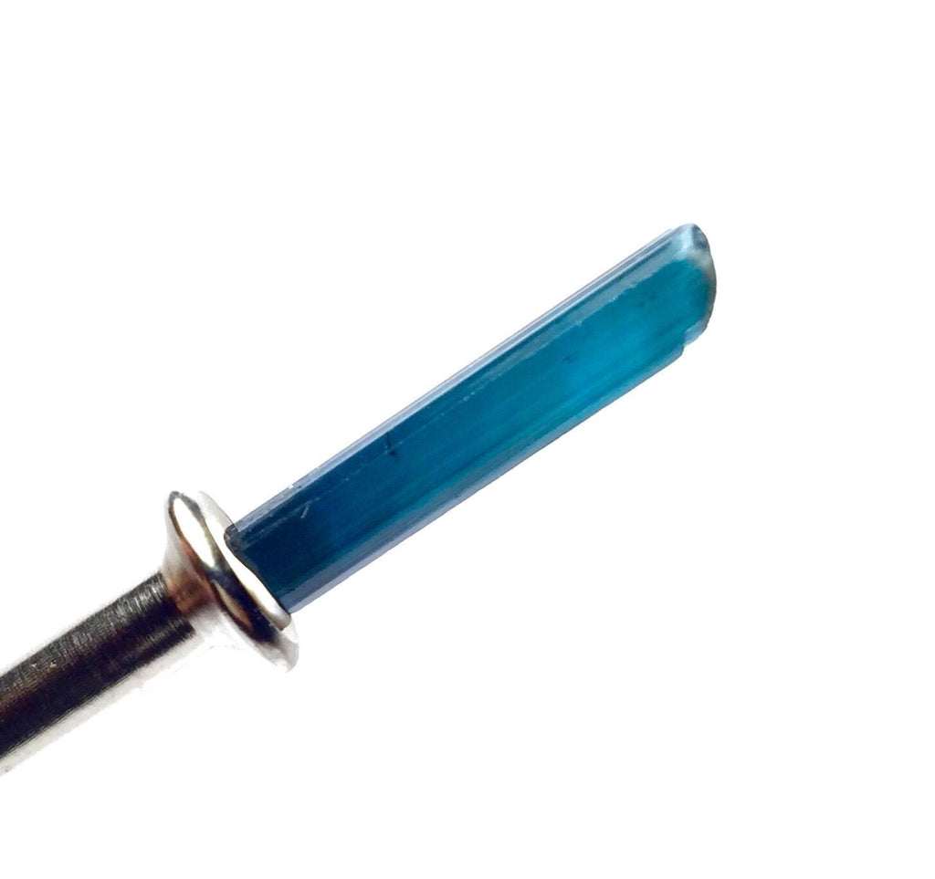 Ink Blue Terminated Tourmaline Crystal