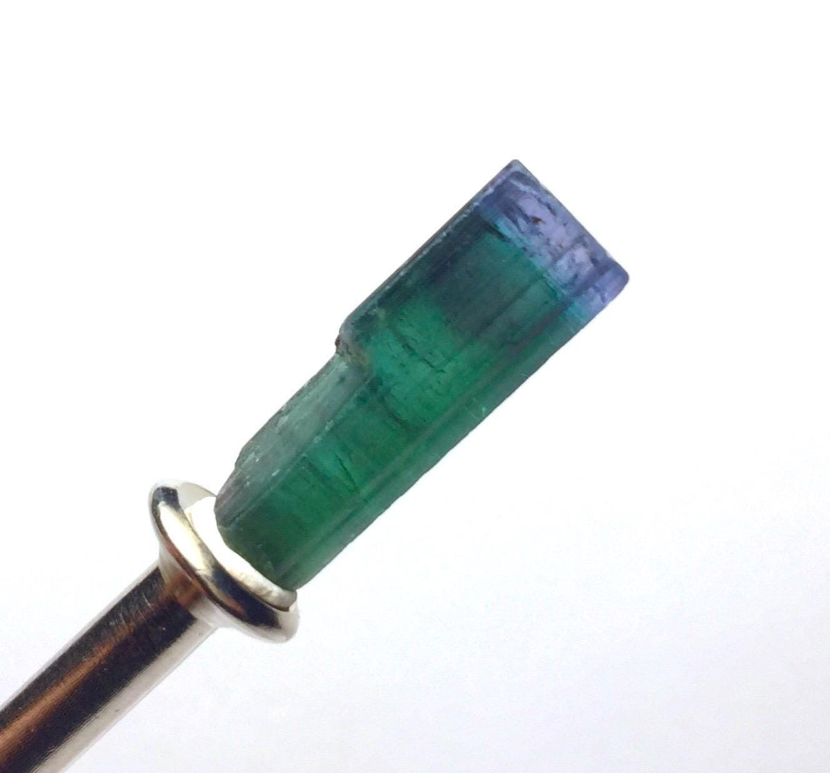 Purple Cap Bi Color Terminated Tourmaline Crystal