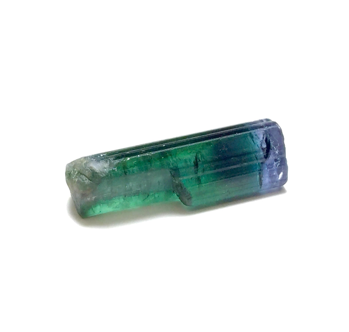 Purple Cap Bi Color Terminated Tourmaline Crystal