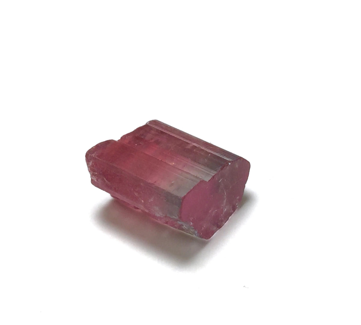 Hot Purple Cap Tri Colors Tourmaline Crystal