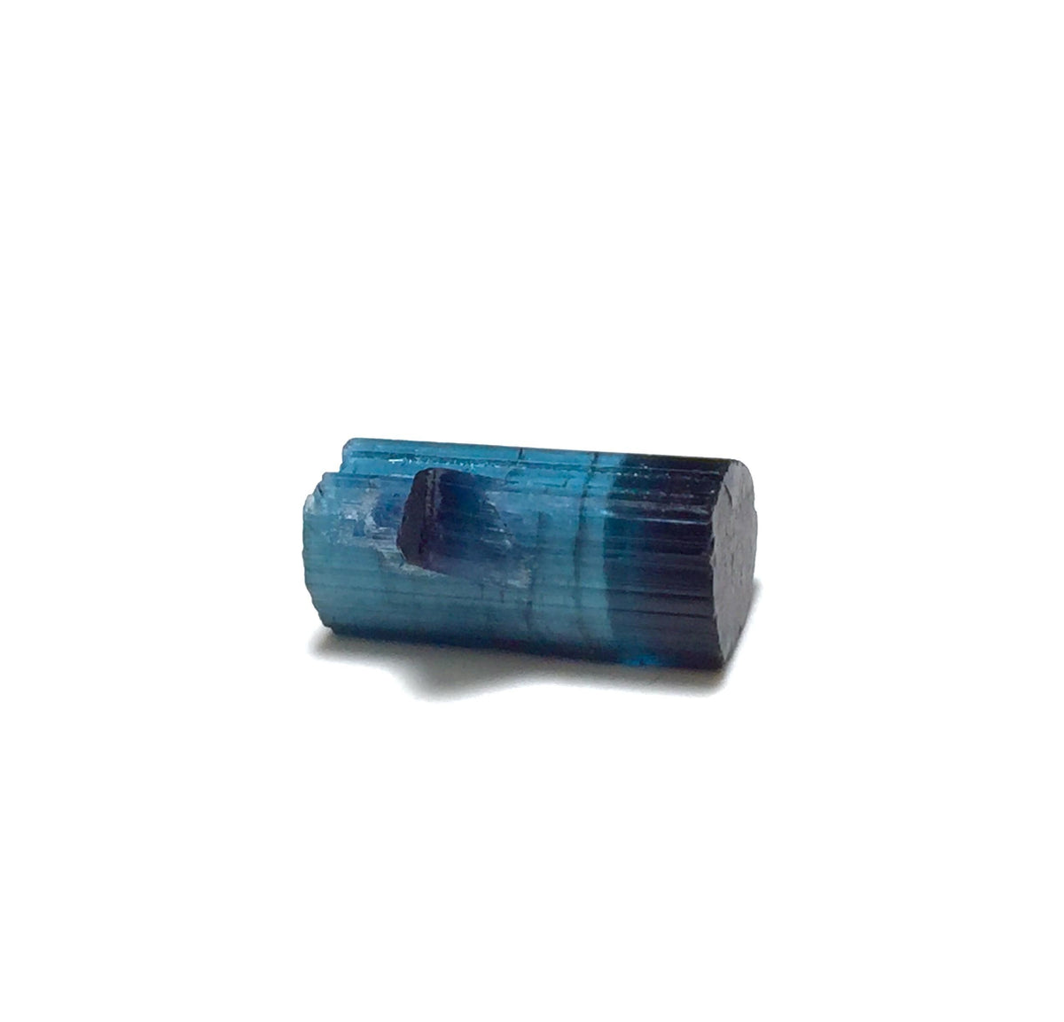 Ink Blue Cap  Tourmaline Crystal