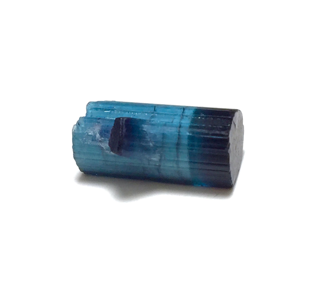 Ink Blue Cap  Tourmaline Crystal