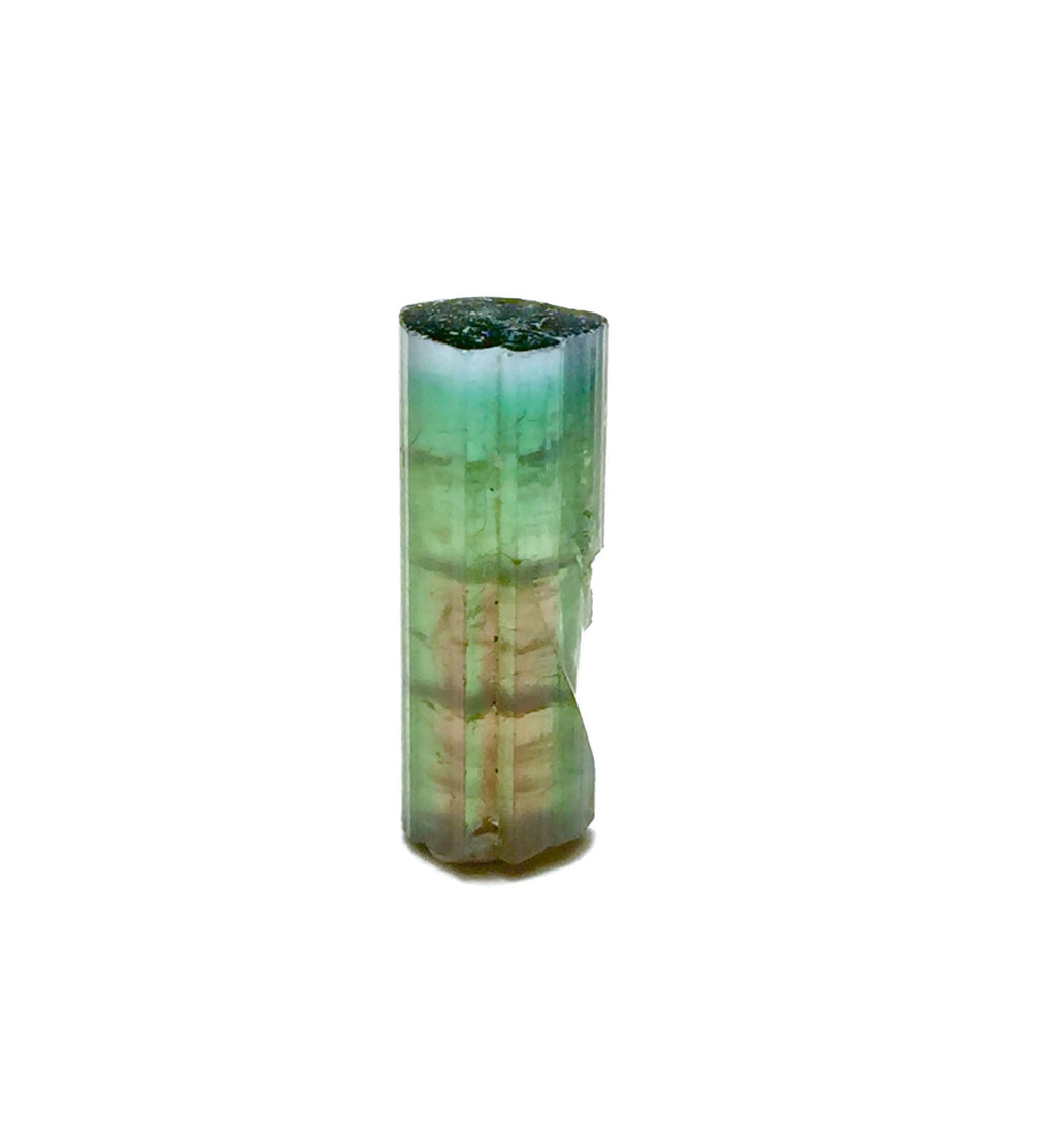 Purple Cap Tri Color Terminated Tourmaline Crystal
