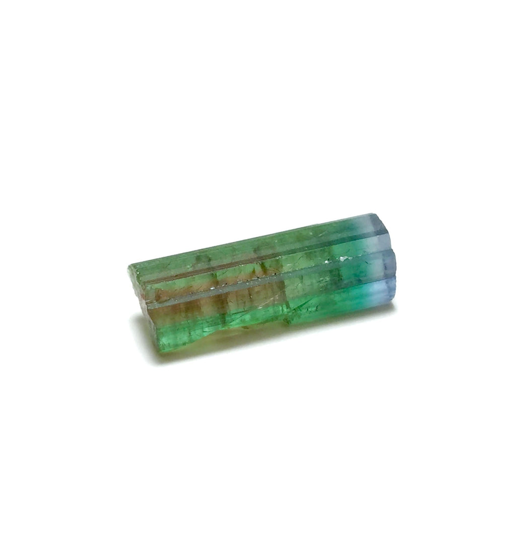 Purple Cap Tri Color Terminated Tourmaline Crystal