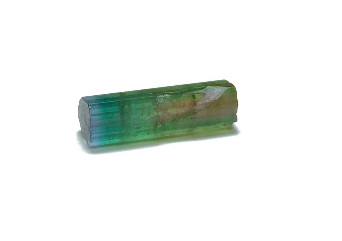Purple Cap Tri Color Terminated Tourmaline Crystal