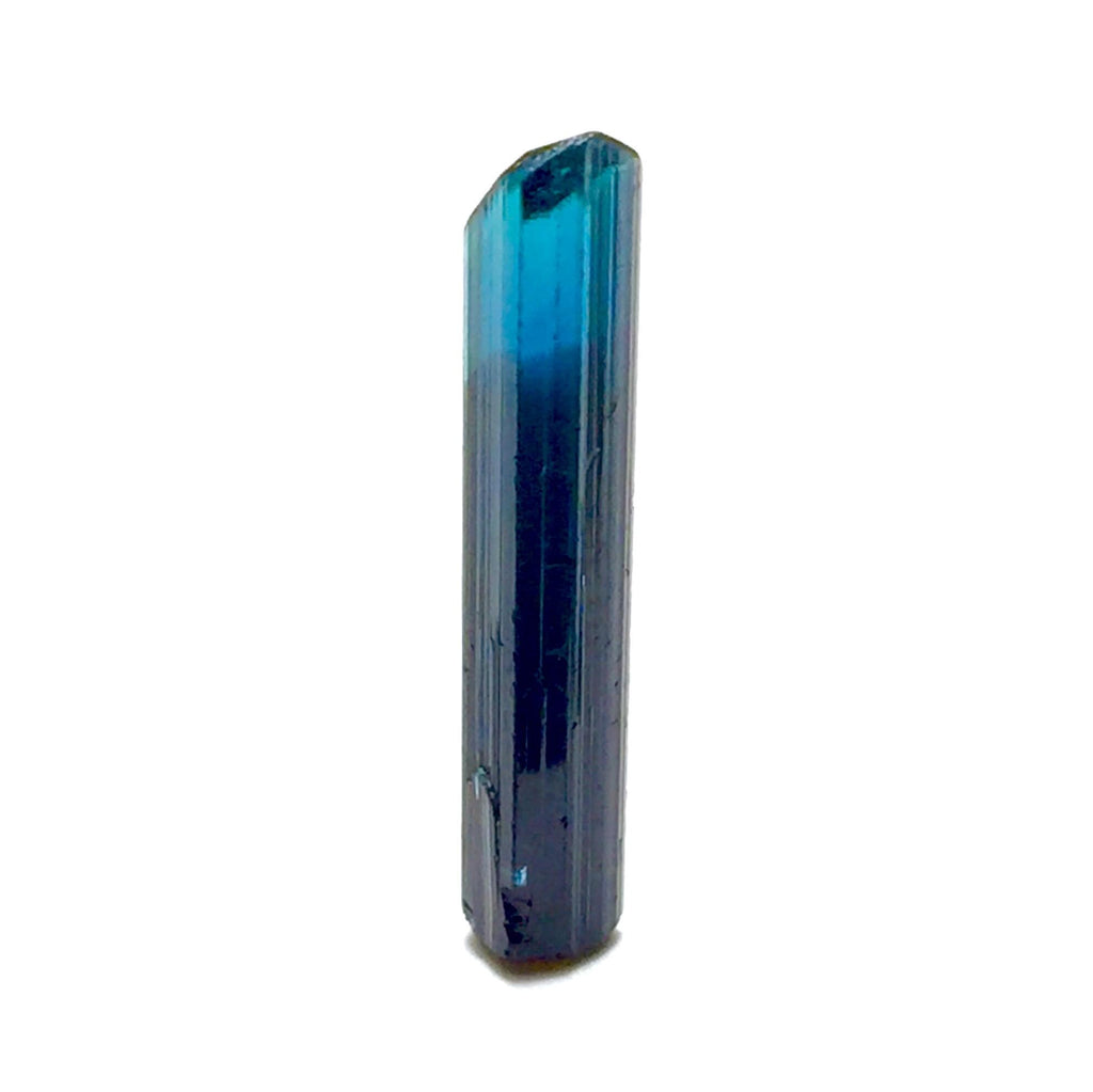 Neon Electric Blue Cap Bi Tourmaline Crystal
