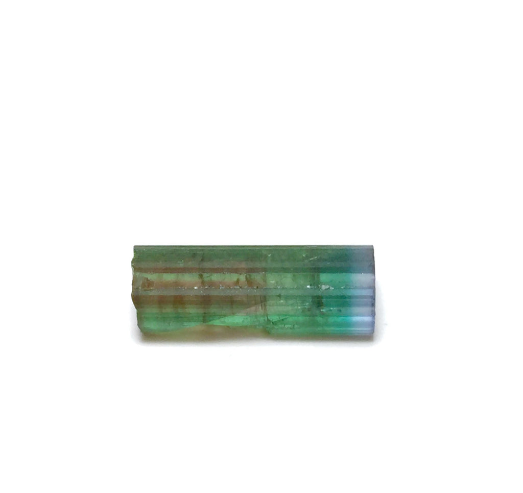 Purple Cap Tri Color Terminated Tourmaline Crystal