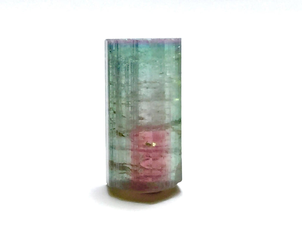 Purple Cap Tri Color Terminated Tourmaline Crystal