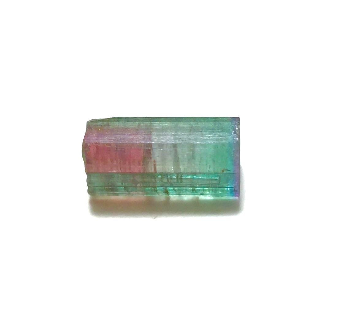 Purple Cap Tri Color Terminated Tourmaline Crystal