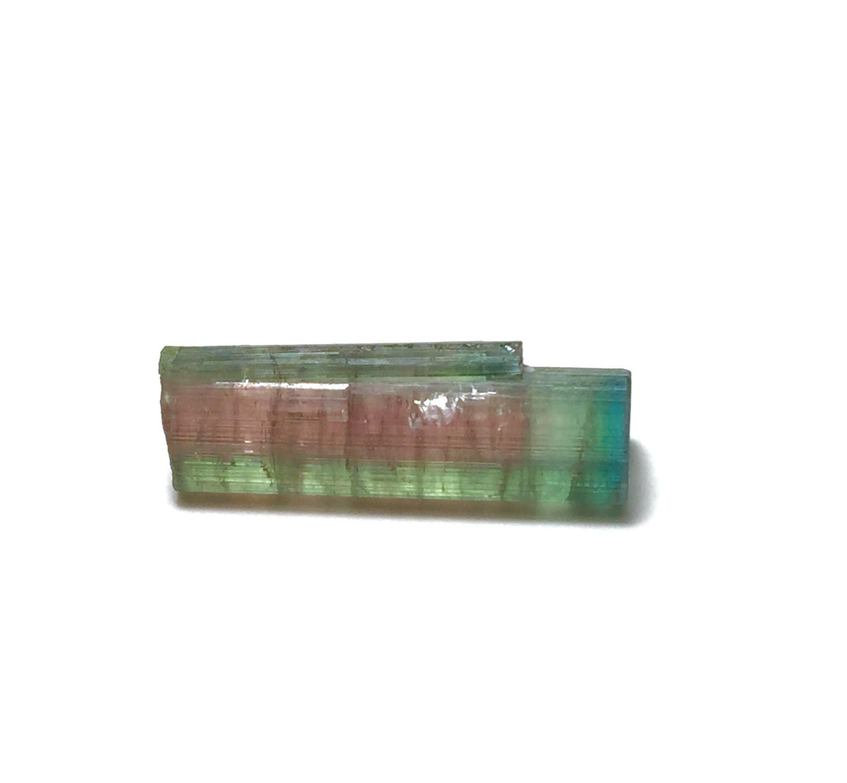 Blue Cap Watermelon Tourmaline Crystal