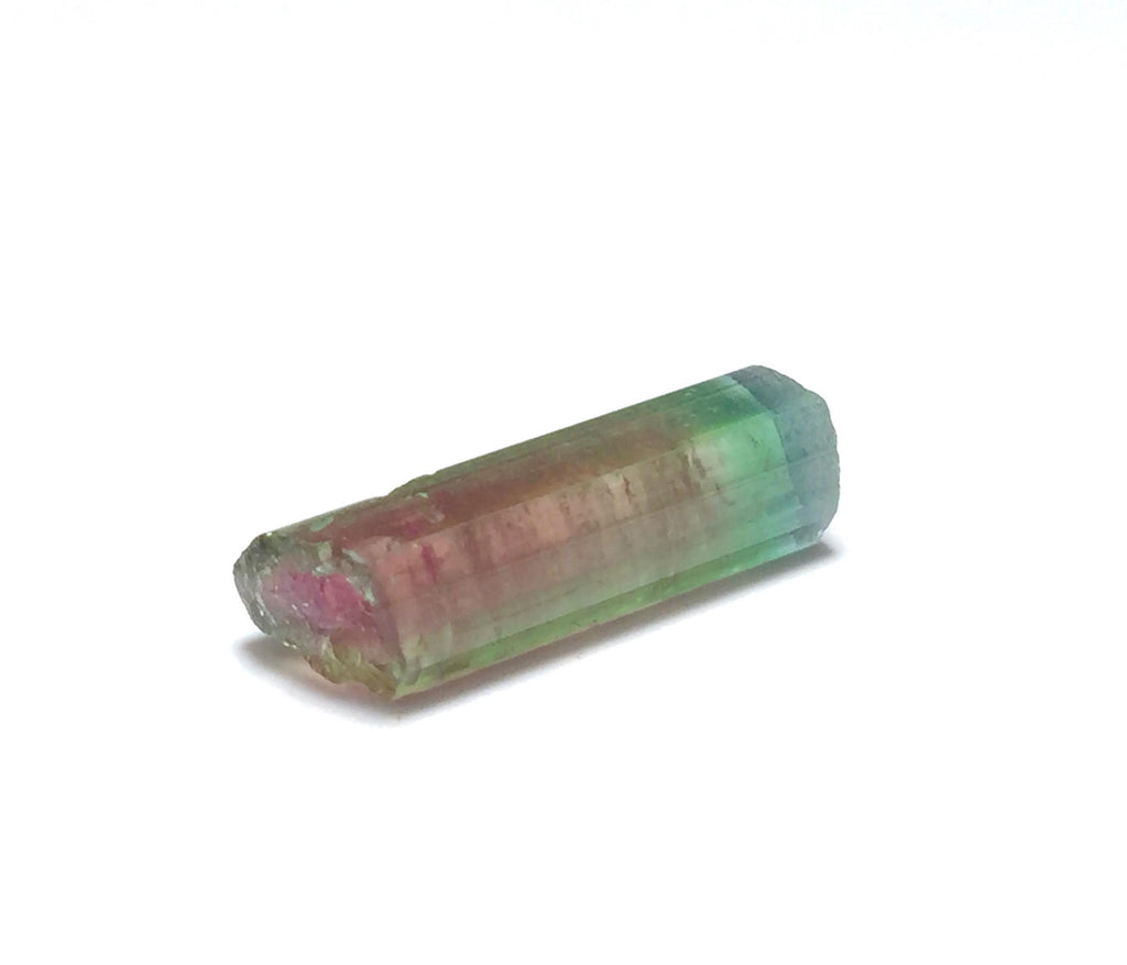 Purple Cap Tri Color Terminated Tourmaline Crystal