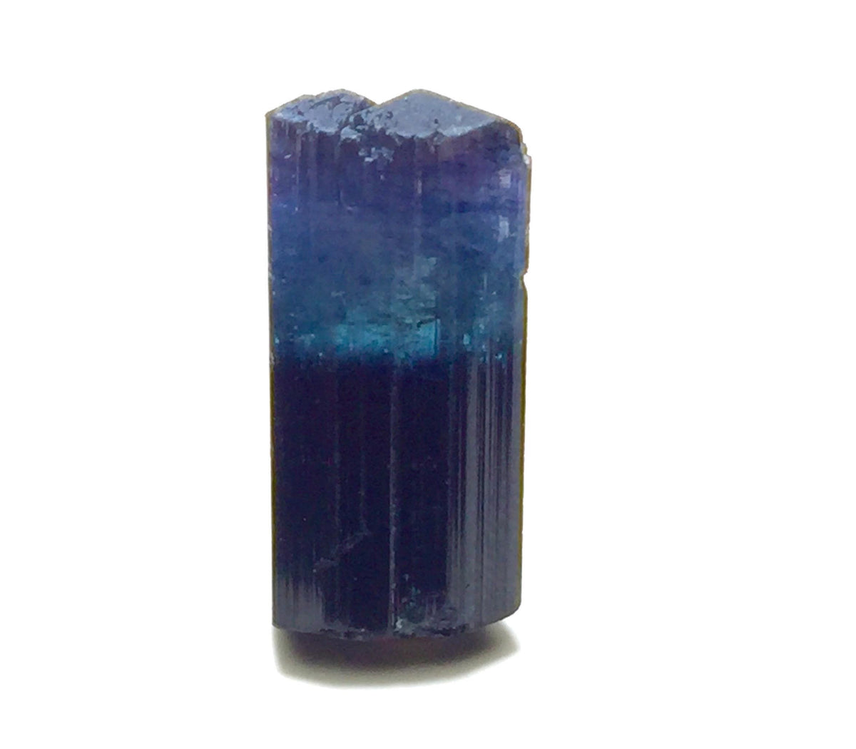 Natural Ink Blue Tri Color Tourmaline Specimen: Pech Mine Afghanistan