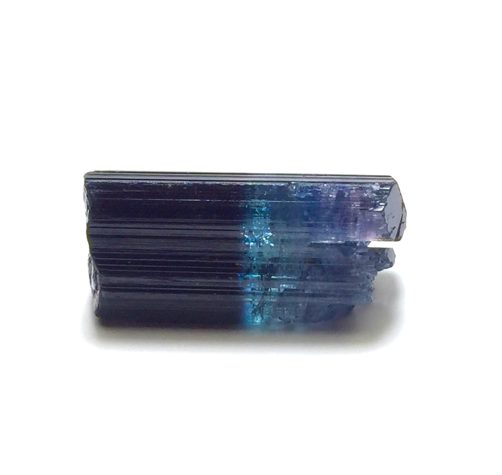 Natural Ink Blue Tri Color Tourmaline Specimen: Pech Mine Afghanistan