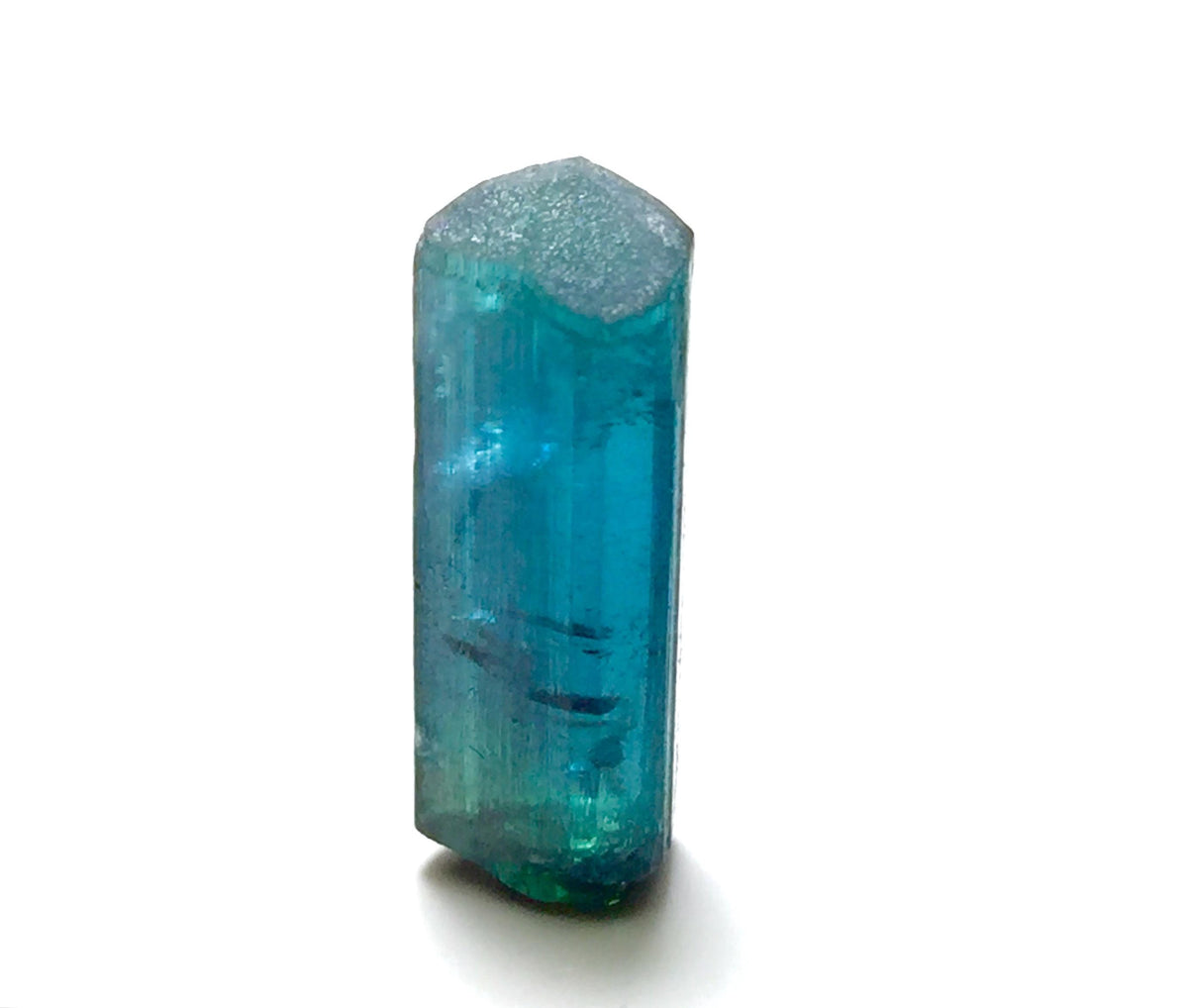 Neon Blue Terminated Tourmaline Crystal