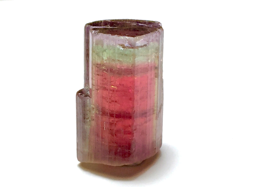 Purple Cap Tri Color Terminated Tourmaline Crystal