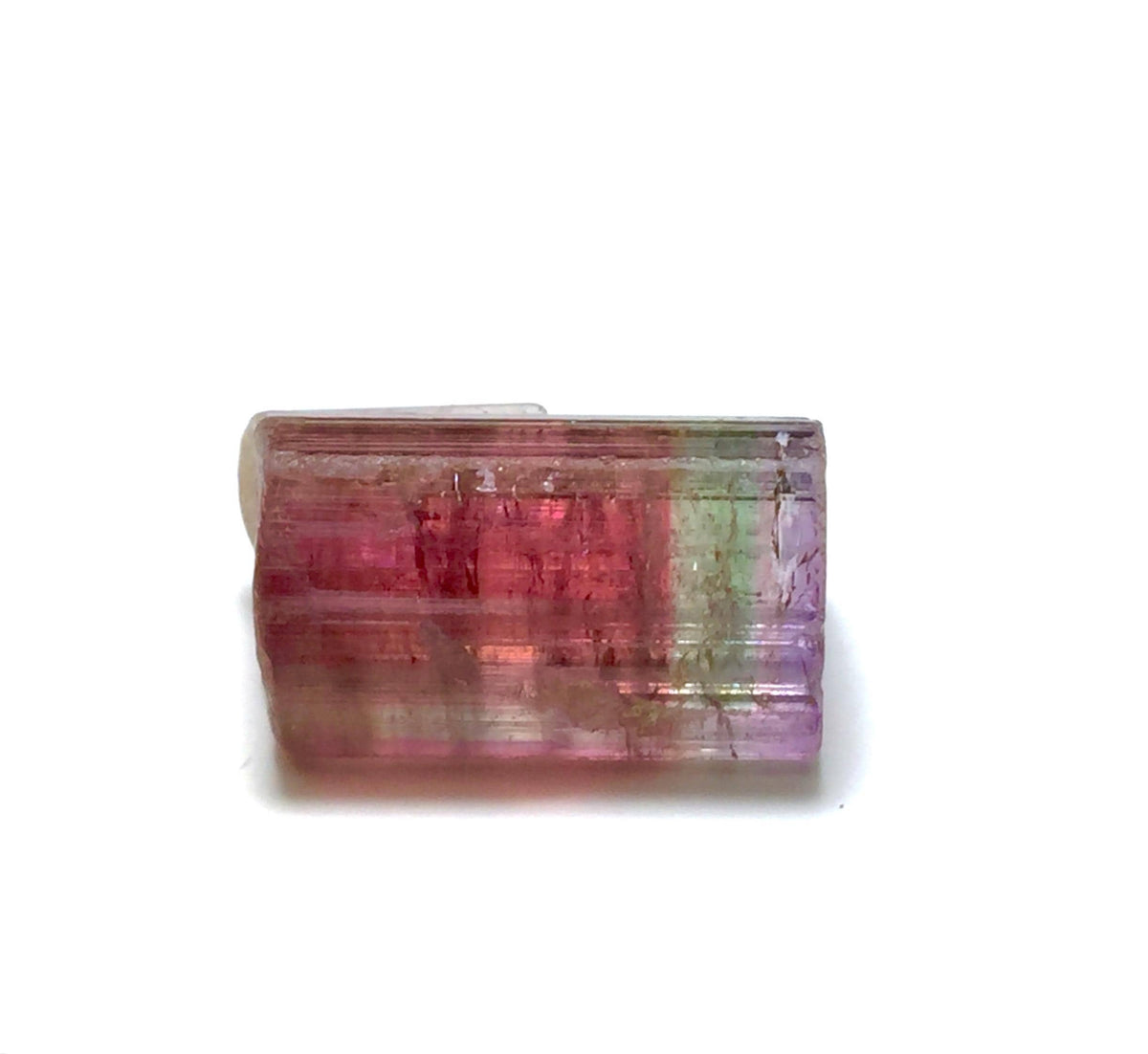 Purple Cap Tri Color Terminated Tourmaline Crystal