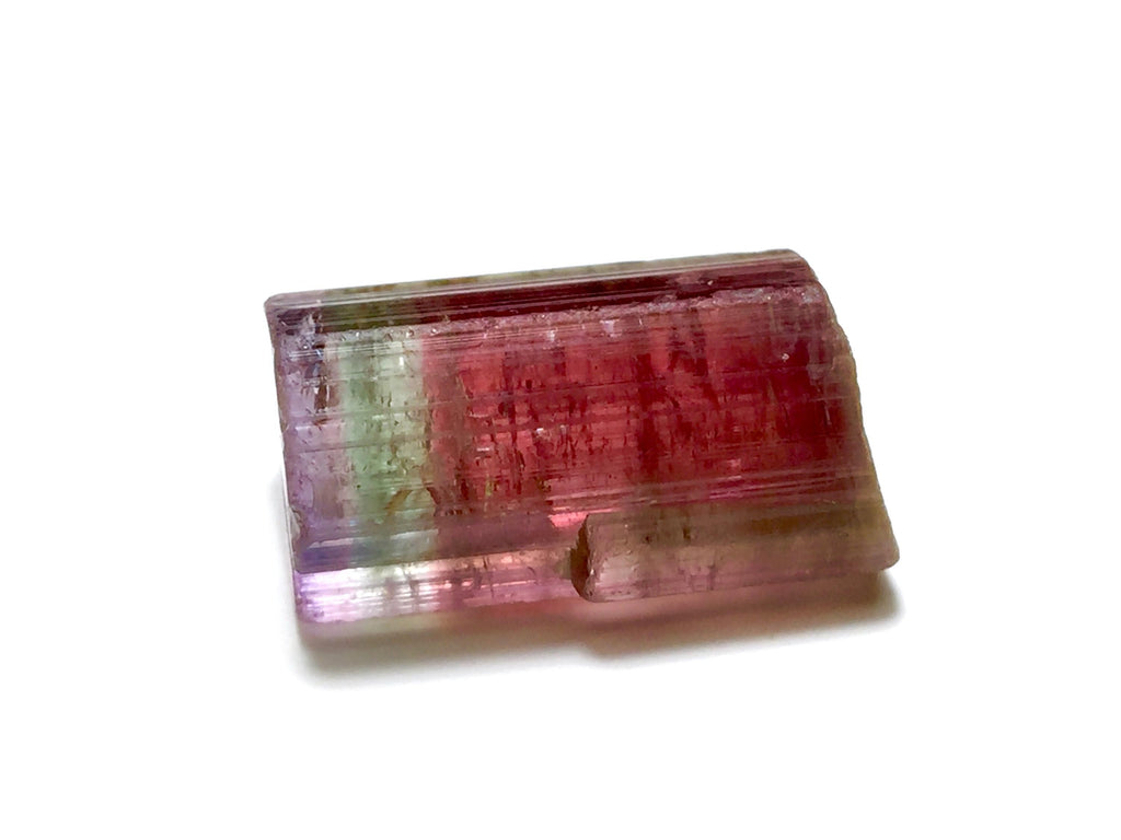 Purple Cap Tri Color Terminated Tourmaline Crystal