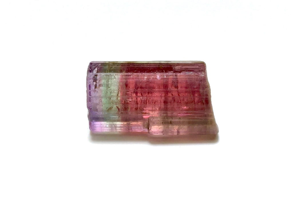 Purple Cap Tri Color Terminated Tourmaline Crystal