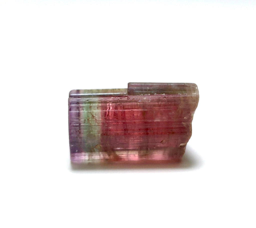 Purple Cap Tri Color Terminated Tourmaline Crystal