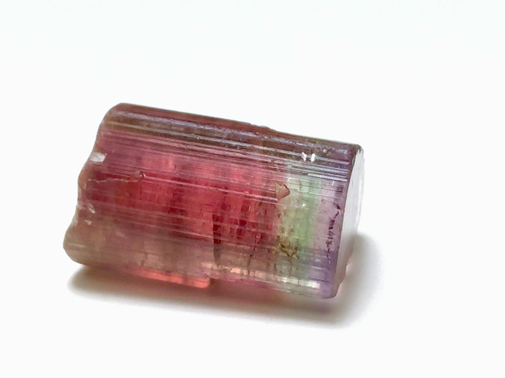 Purple Cap Tri Color Terminated Tourmaline Crystal