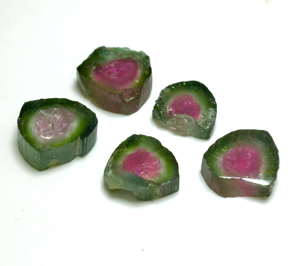 Watermelon Tourmaline Slice