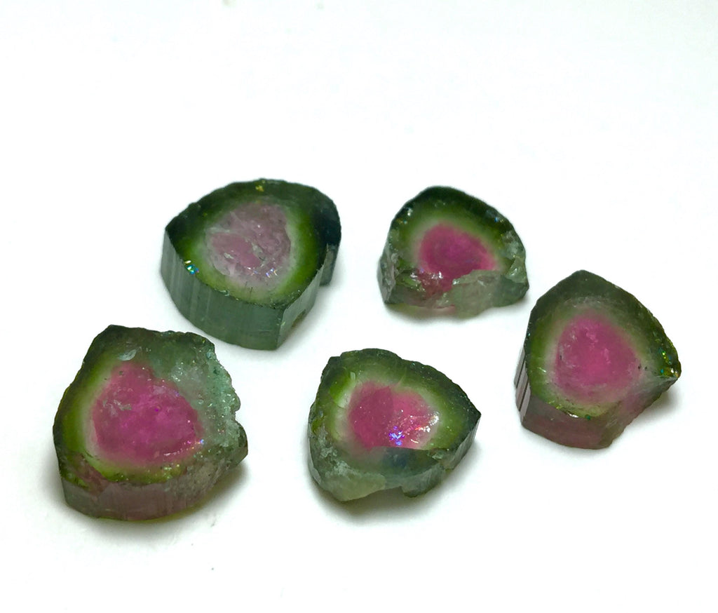 Watermelon Tourmaline Slice