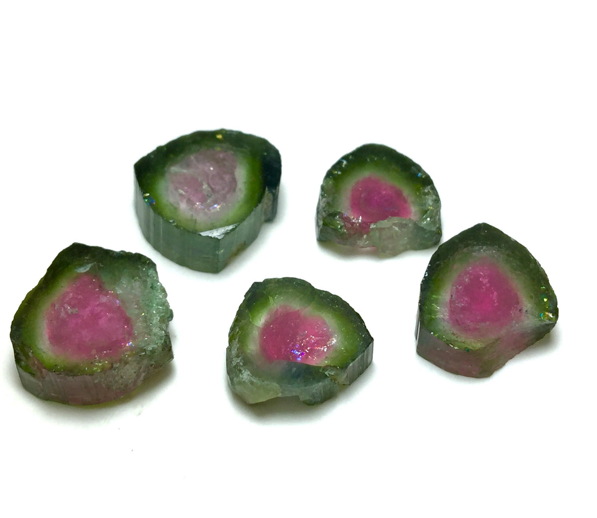 Watermelon Tourmaline Slice