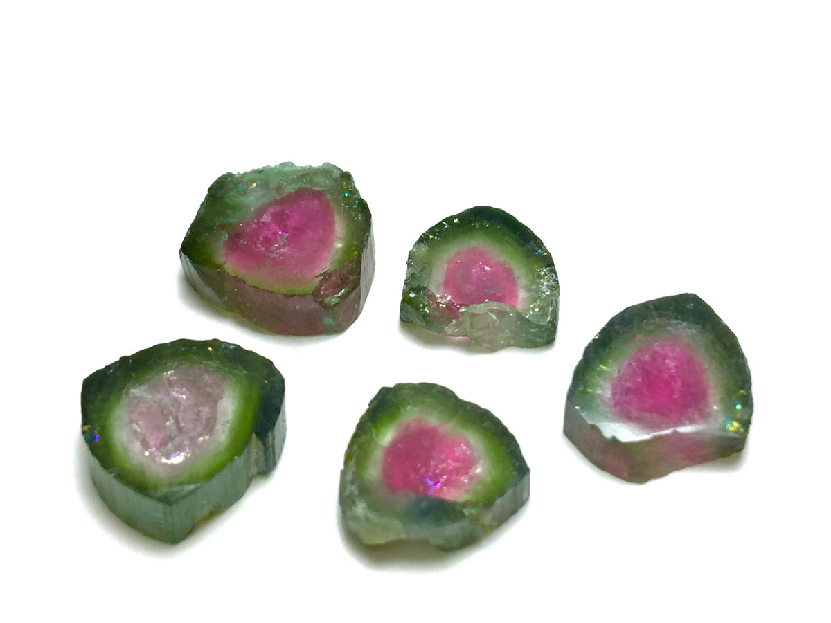 Watermelon Tourmaline Slice