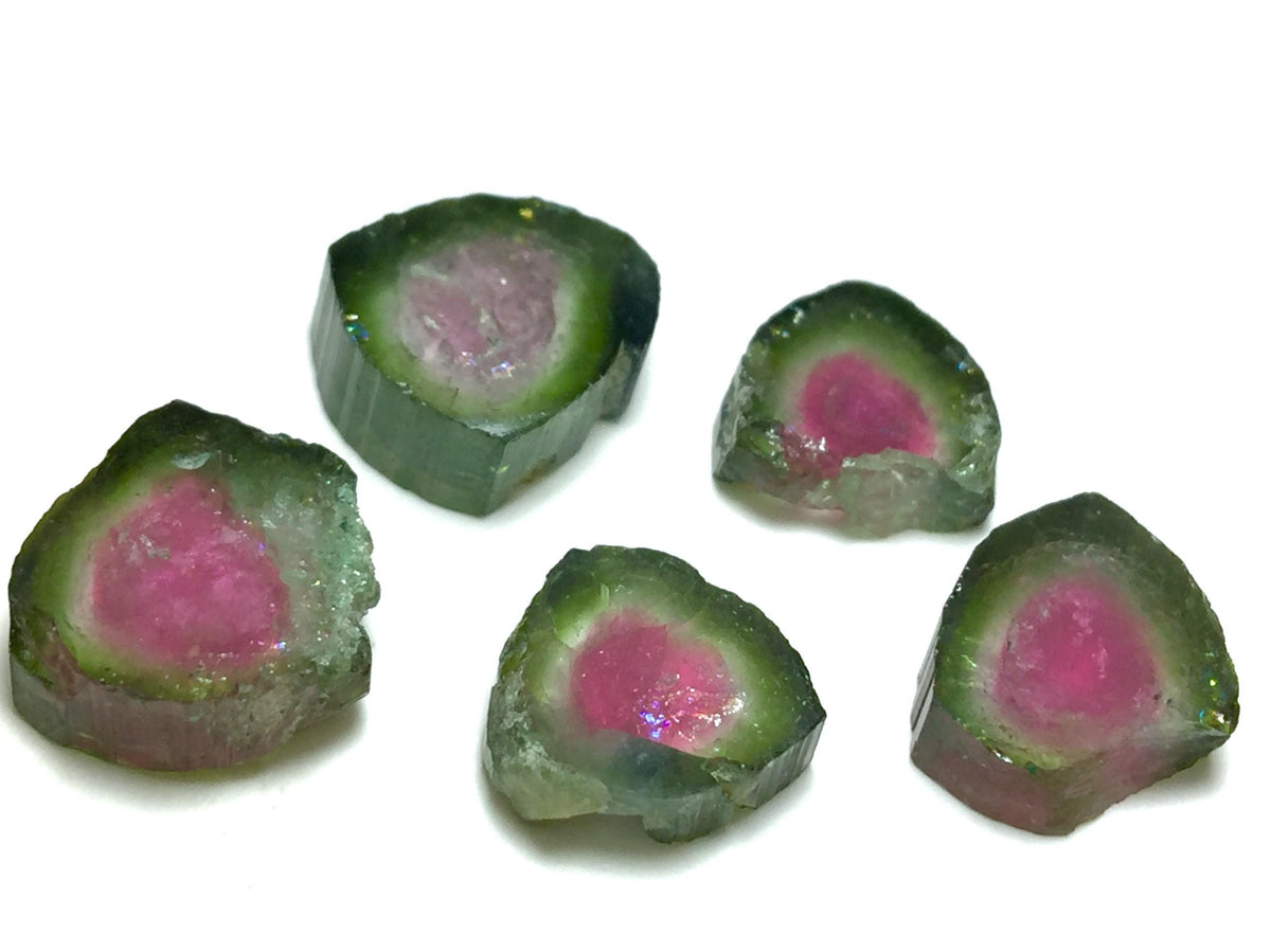 Watermelon Tourmaline Slice