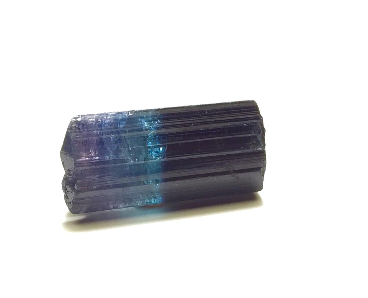 Natural Ink Blue Tri Color Tourmaline Specimen: Pech Mine Afghanistan