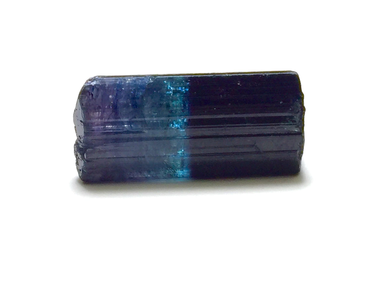 Natural Ink Blue Tri Color Tourmaline Specimen: Pech Mine Afghanistan