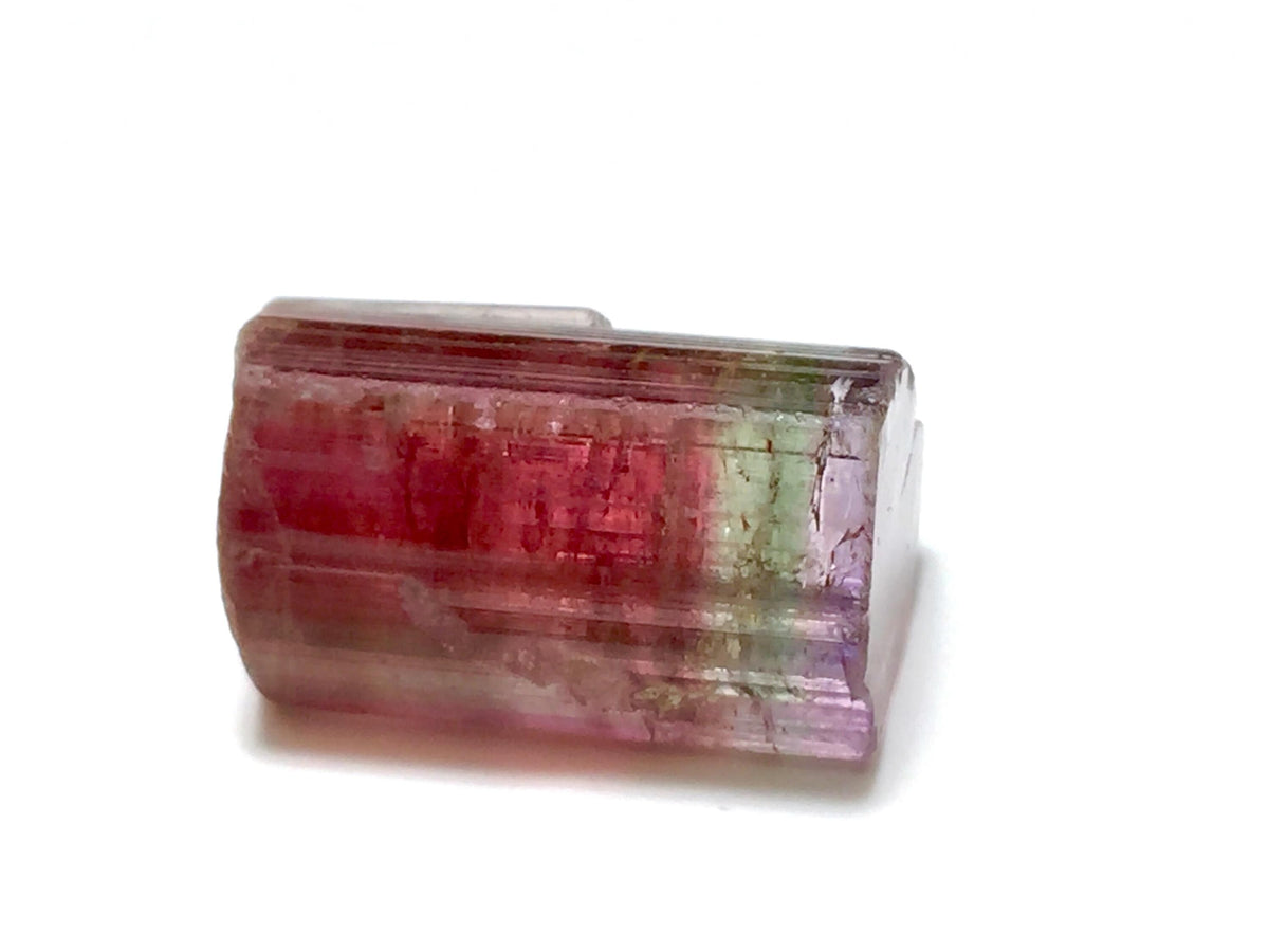 Purple Cap Tri Color Terminated Tourmaline Crystal