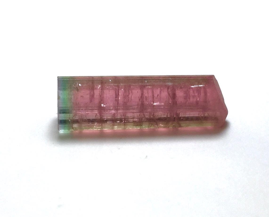 Purple Cap Tri Color Terminated Tourmaline Crystal