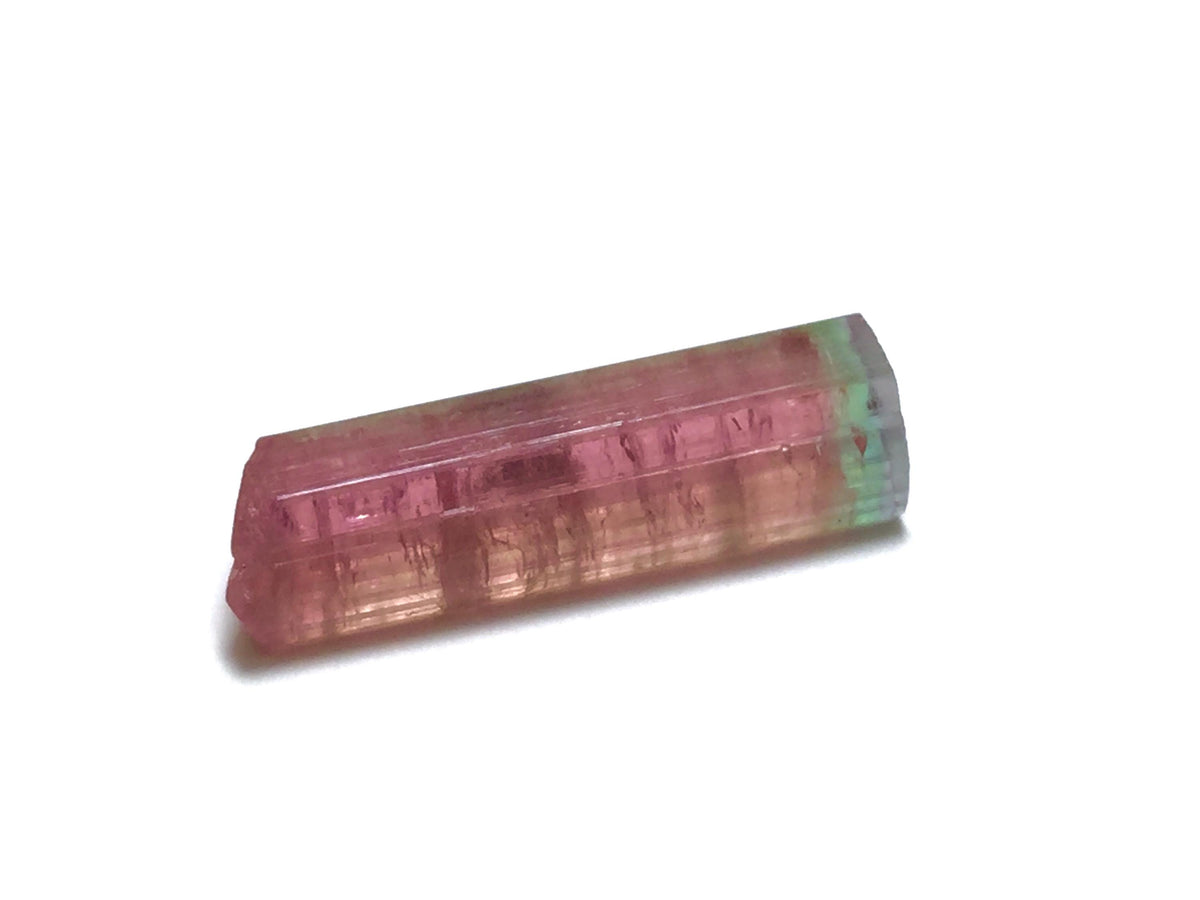 Purple Cap Tri Color Terminated Tourmaline Crystal