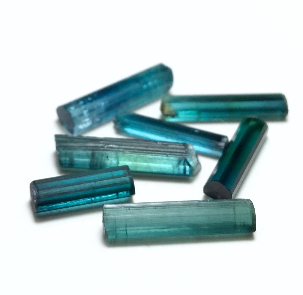 Neon Blue Terminated Tourmaline Crystals lot