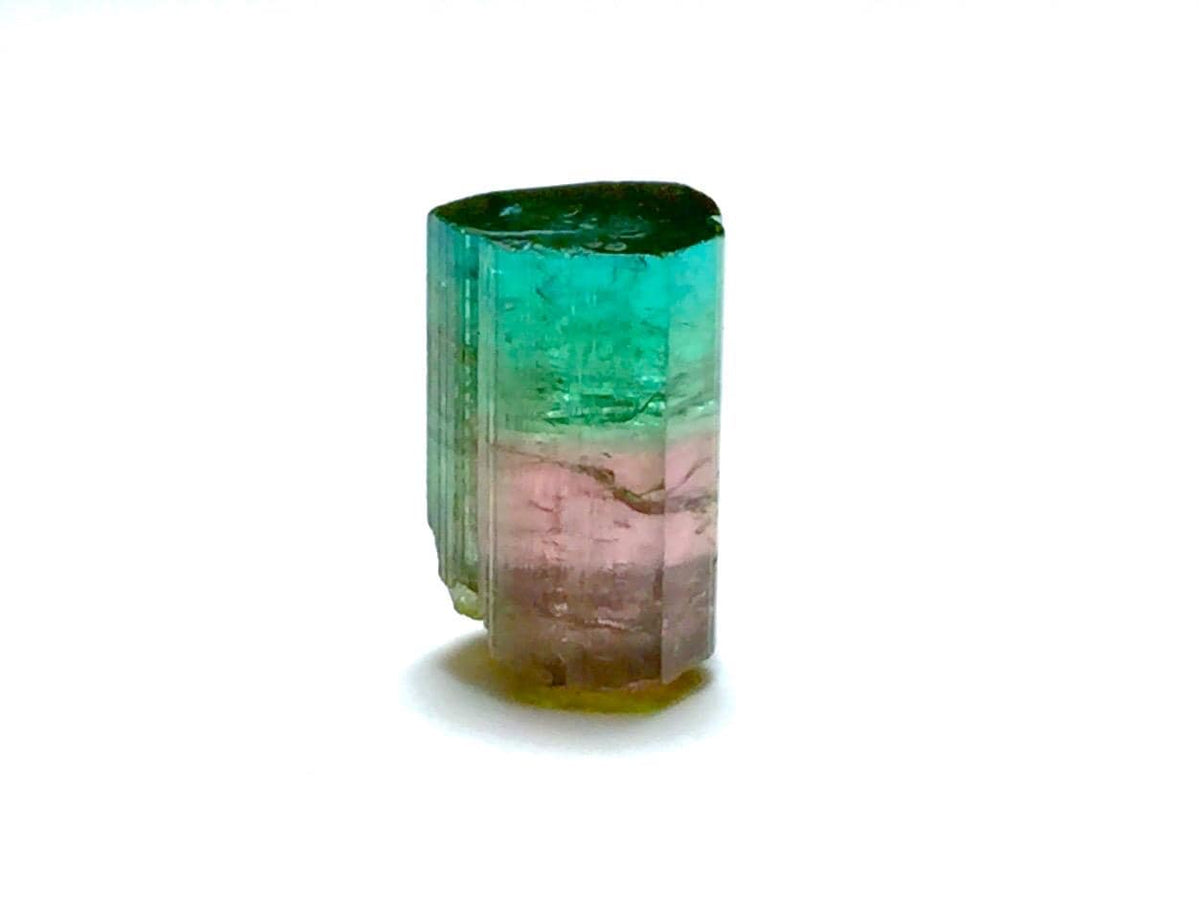 Blue Cap Watermelon Tourmaline Crystal